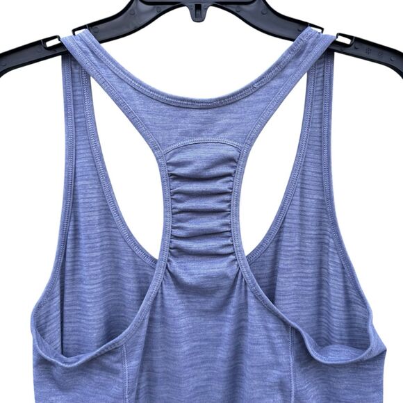 Lululemon Our Sport Racerback Tank Top No Size Heather Purple Ruched Workout Gym - Picture 5 of 7